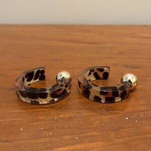 Leopard hoop Earrings